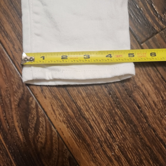 Levi's 711 Skinny Jeans White Sz 26 - Picture 6 of 10